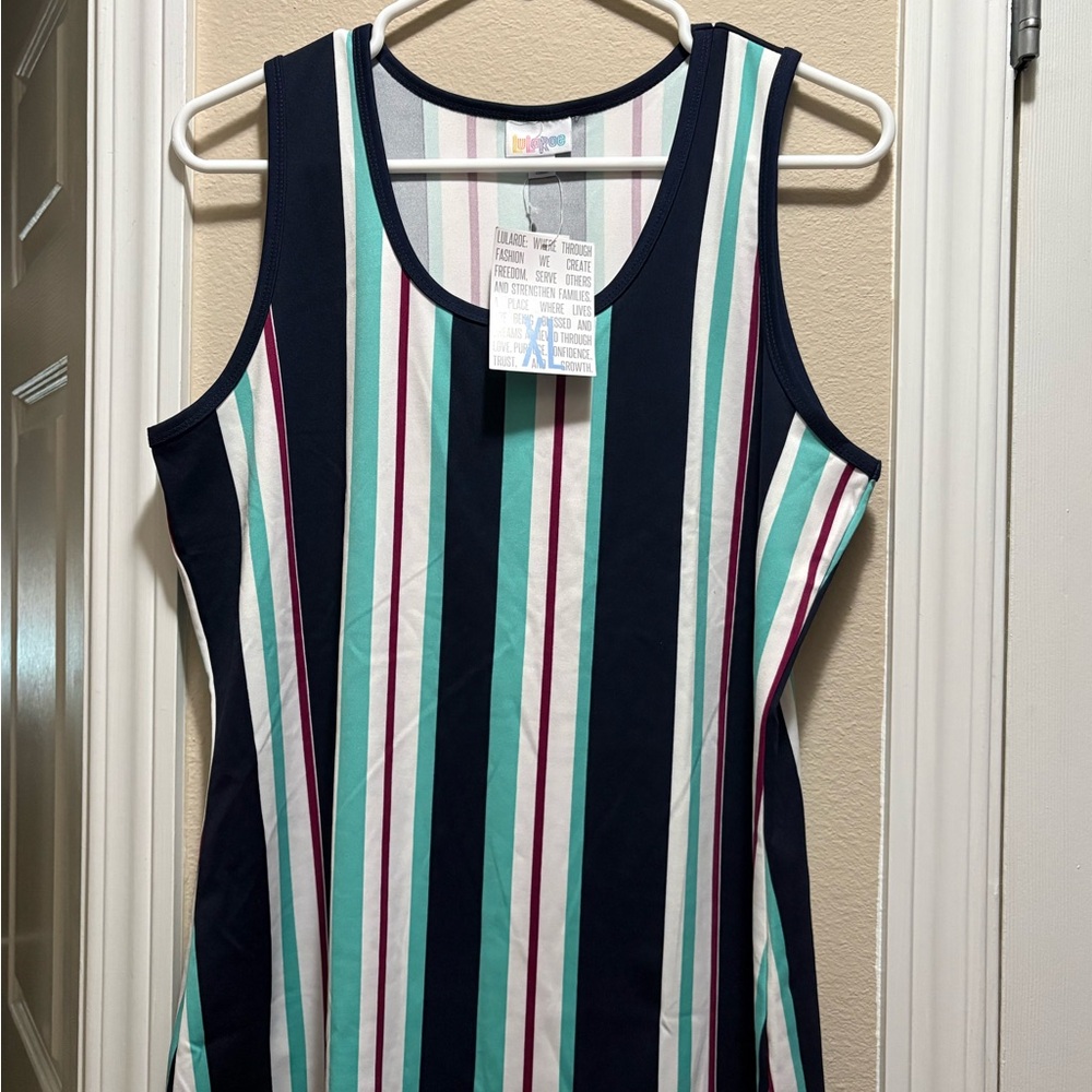 LuLaRoe Multicolor Striped Tank Top